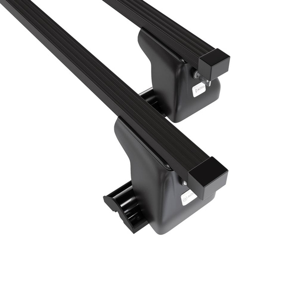 Portbagaj de bază pentru plafonul mașinii pentru: Nissan X-Trail SUV (2001-2006) - negru - Profilul T - oțel