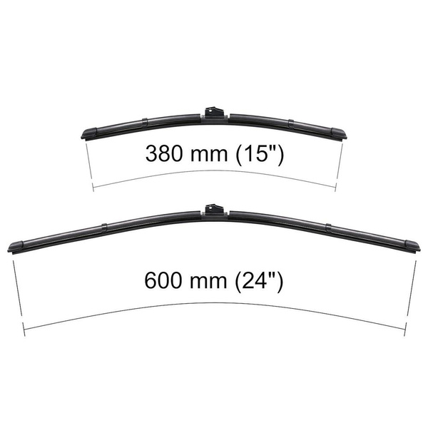 Ștergătoare auto de parbriz pentru Nissan Qashqai +2 Crossover (08.2008-12.2013) - lamele plete