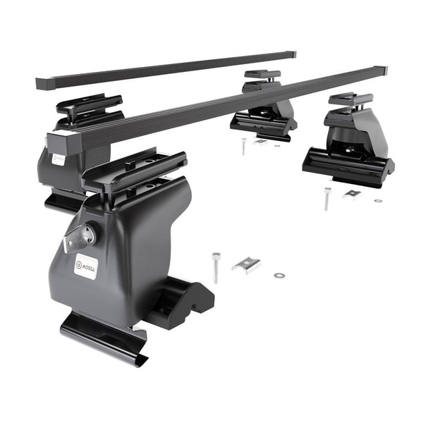 Portbagaj de bază pentru plafonul mașinii pentru: Ssangyong Musso SUV (1993-2005) - negru - fără elemente de montaj - oțel