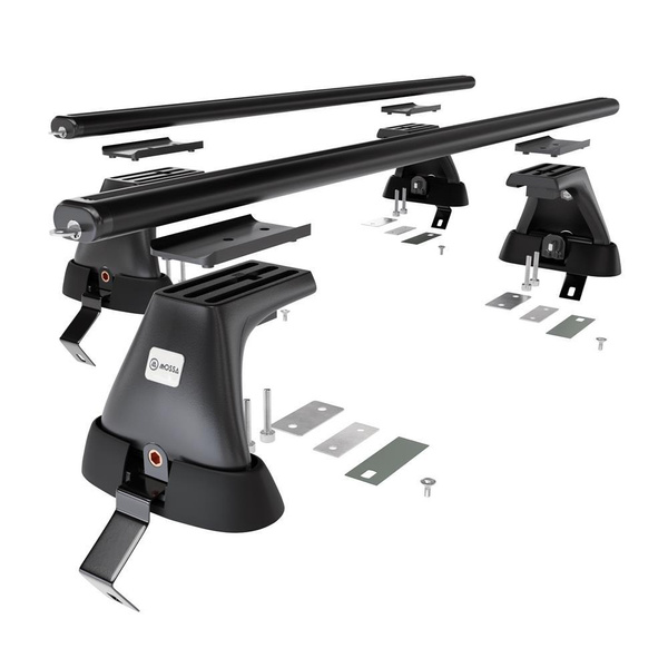 Portbagaj de bază pentru plafonul mașinii pentru: Ford Focus C-Max Hatchback (2011-2019) - negru - fără elemente de montaj - aluminiu