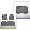Set cu tăvița pentru portbagaj și covorașe auto TPE pentru: Tesla Model 3 Berlină (07.2017-06.2020) - portbagaj frontal; tracțiune pe 2 și 4 roți
