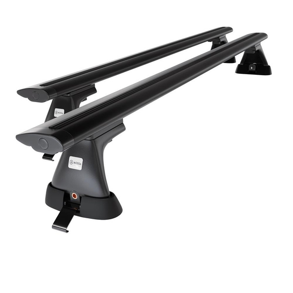 Portbagaj de bază pentru plafonul mașinii pentru: Toyota RAV4 mk II SUV (2000-2005) - negru - puncte de montare - aluminiu