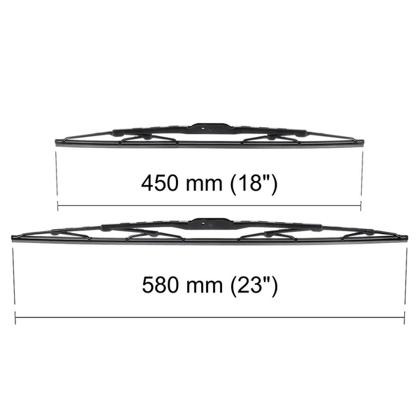 Ștergătoare auto de parbriz pentru Fiat Palio Hatchback, Weekend (09.1997-12.2012) - lamele standard