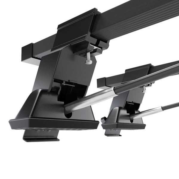 Portbagaj de bază pentru plafonul mașinii pentru: Opel Astra G mk II Berlină (1998-2009) - negru - puncte de montare - oțel