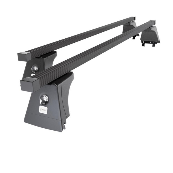 Portbagaj de bază pentru plafonul mașinii pentru: Opel Corsa D Hatchback (2007-2014) - negru - puncte de montare - oțel