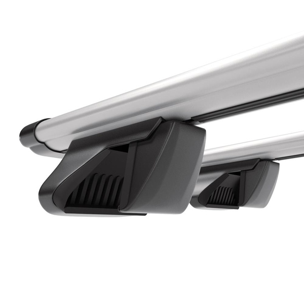 Portbagaj de bază pentru plafonul mașinii pentru: Rover Streetwise Hatchback (2004-2005) - argintiu - Șine - aluminiu