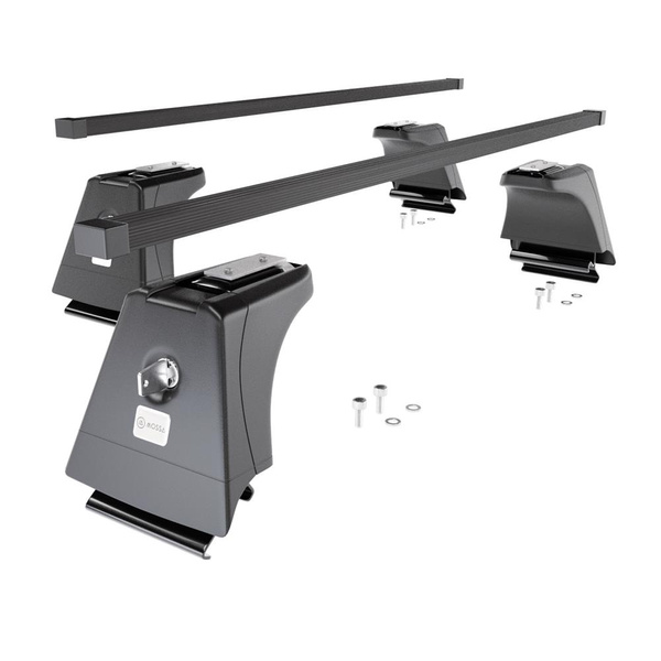 Portbagaj de bază pentru plafonul mașinii pentru: Volvo XC60 SUV (2008-2017) - negru - șine integrate - oțel