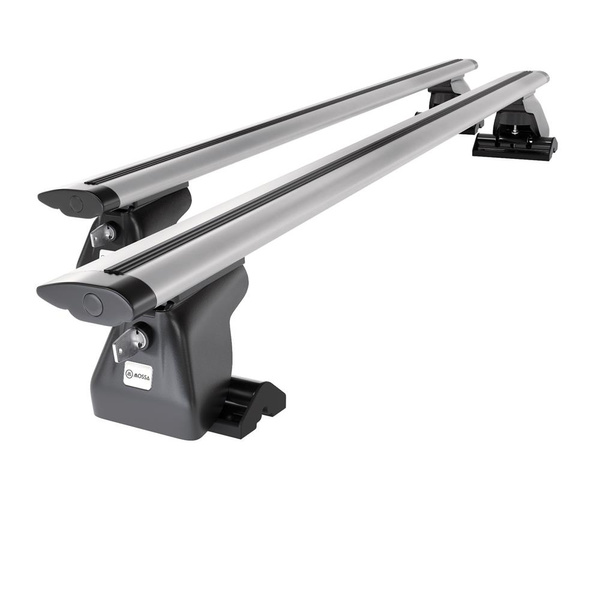 Portbagaj de bază pentru plafonul mașinii pentru: Jeep Commander SUV (2006-2010) - argintiu - Profilul T - aluminiu