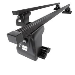 Portbagaj de bază pentru plafonul mașinii pentru: Ford Focus mk II Combi (2005-2007) - negru - Profilul T - oțel