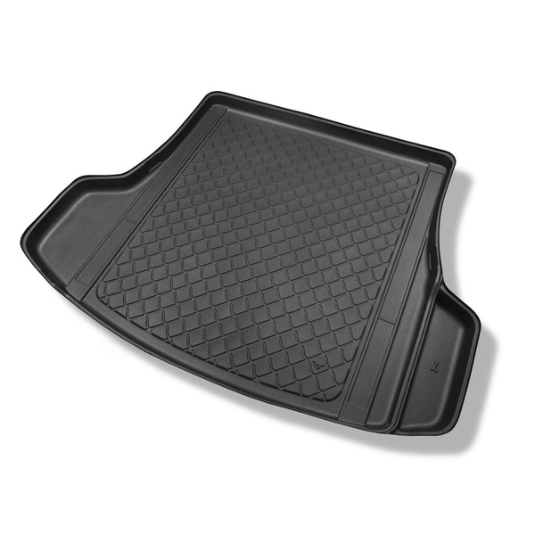 Tăviță pentru portbagaj auto: Kia Optima IV JF Combi (09.2016-12.2020) - de asemenea pentru modelele cu șine de montaj; slotul din partea dreaptă eliminabil la modelele cu plasă laterală; nu pentru Plug-in Hybrid