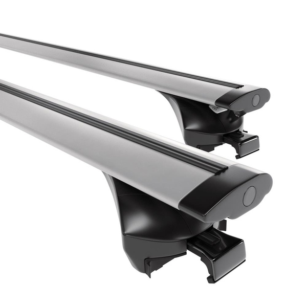 Portbagaj de bază pentru plafonul mașinii pentru: Citroen C4 Aircross SUV (2012-2017) - argintiu - șine integrate - aluminiu