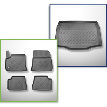 Set cu tăvița pentru portbagaj și covorașe auto TPE pentru: Fiat 600e Hatchback 
