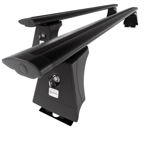Portbagaj de bază pentru plafonul mașinii pentru: Citroen Jumper III Van (2014-....) - negru - puncte de montare - aluminiu