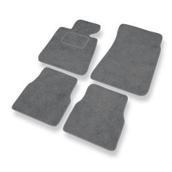 Covorașe auto din catifea pentru: BMW Seria 3 M3 I E30 Coupé, Cabriolet, Limuzină, Touring (1985-1992) - gri