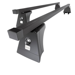 Portbagaj de bază pentru plafonul mașinii pentru: Opel Astra J mk IV Berlină (2011-2020) - negru - puncte de montare - oțel