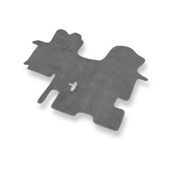 Covorașe auto din catifea pentru: Renault Trafic II Van (2001-2014) 3 locuri - gri