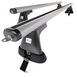 Portbagaj de bază pentru plafonul mașinii pentru: Opel Astra K mk V Sports Tourer (2016-2022) - argintiu - fără elemente de montaj - aluminiu