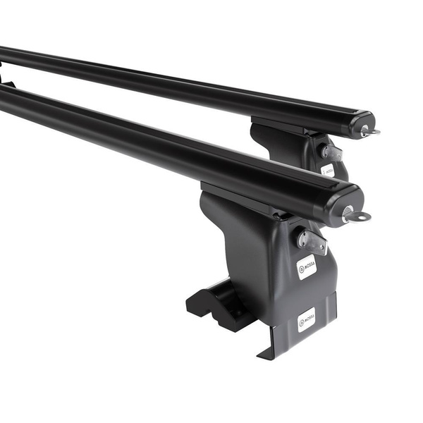 Portbagaj de bază pentru plafonul mașinii pentru: Mazda 6 mk II Hatchback (2008-2012) - negru - fără elemente de montaj - aluminiu