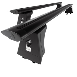 Portbagaj de bază pentru plafonul mașinii pentru: Hyundai i40 Combi (2015-2018) - negru - șine integrate - aluminiu