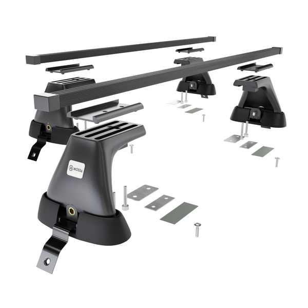 Portbagaj de bază pentru plafonul mașinii pentru: Dacia Sandero mk II Hatchback (2013-2020) - negru - fără elemente de montaj - oțel