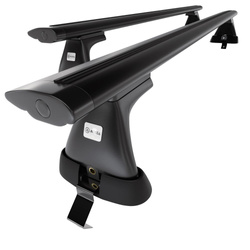 Portbagaj de bază pentru plafonul mașinii pentru: Ford Focus mk III Hatchback (2011-2018) - negru - fără elemente de montaj - aluminiu