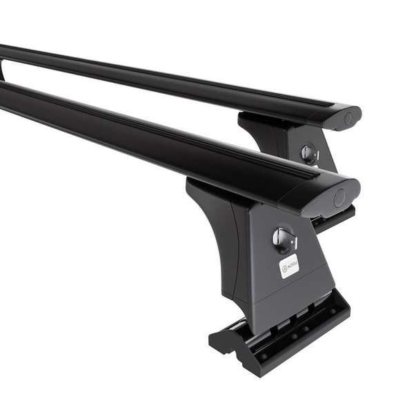 Portbagaj de bază pentru plafonul mașinii pentru: BMW Seria 3 E91 Touring (2005-2011) - negru - puncte de montare - aluminiu