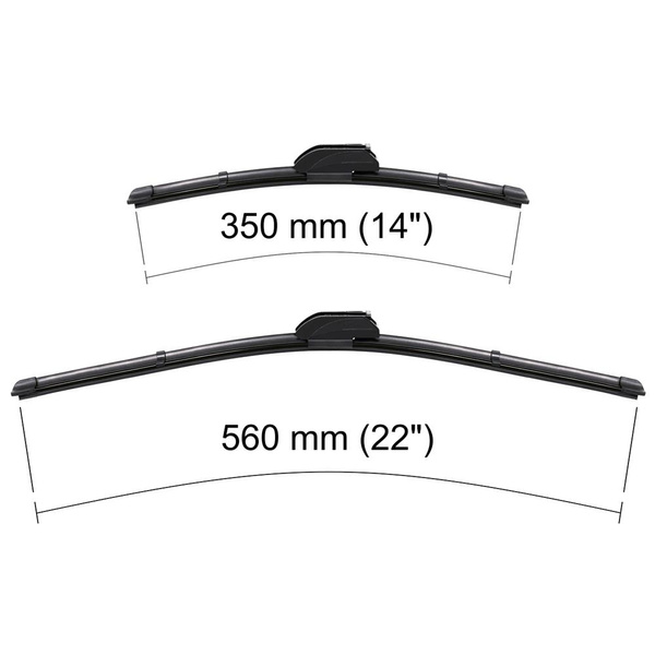 Ștergătoare auto de parbriz pentru Hyundai Getz Hatchback (09.2002-06.2009) - lamele plete