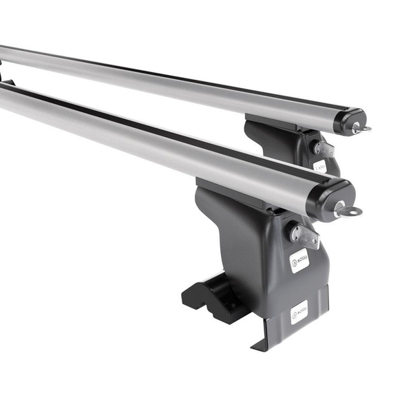 Portbagaj de bază pentru plafonul mașinii pentru: Kia Venga Dubita (2010-2019) - argintiu - fără elemente de montaj - aluminiu