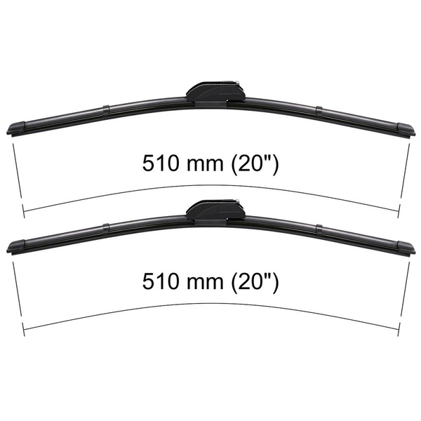 Ștergătoare auto de parbriz pentru Dacia Sandero I Crossover, Hatchback (06.2008-2012) - lamele plete