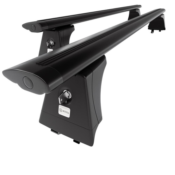 Portbagaj de bază pentru plafonul mașinii pentru: Hyundai i40 Combi (2015-2018) - negru - șine integrate - aluminiu