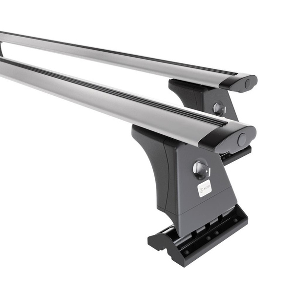 Portbagaj de bază pentru plafonul mașinii pentru: Mazda 5 Dubita (2004-2018) - argintiu - puncte de montare - aluminiu