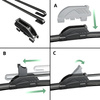 Ștergătoare auto de parbriz pentru Chrysler Town & Country Dubita (2008-2016) - lamele plete