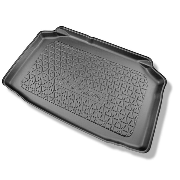 Set cu tăvița pentru portbagaj și covorașe auto TPE pentru: Audi A1 GB Sportback (07.2018-2024) - portbagaj inferior; modele fără podea mobilă a portbagajului