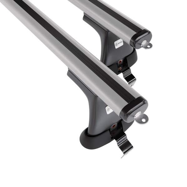 Portbagaj de bază pentru plafonul mașinii pentru: Alfa Romeo Giulietta Hatchback (2010-2020) - argintiu - fără elemente de montaj - aluminiu