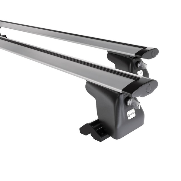 Portbagaj de bază pentru plafonul mașinii pentru: Peugeot Expert III Van (2016-....) - argintiu - puncte de montare - aluminiu