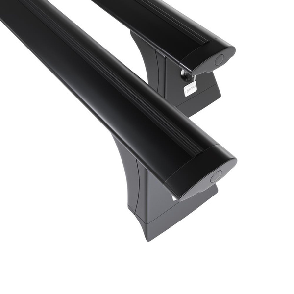 Portbagaj de bază pentru plafonul mașinii pentru: Chevrolet Orlando Dubita (2011-2018) - negru - puncte de montare - aluminiu