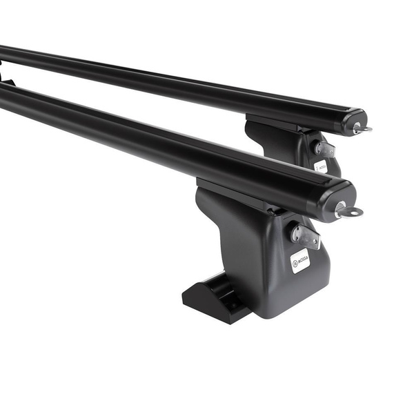 Portbagaj de bază pentru plafonul mașinii pentru: Ford Focus mk II Combi (2005-2007) - negru - Profilul T - aluminiu