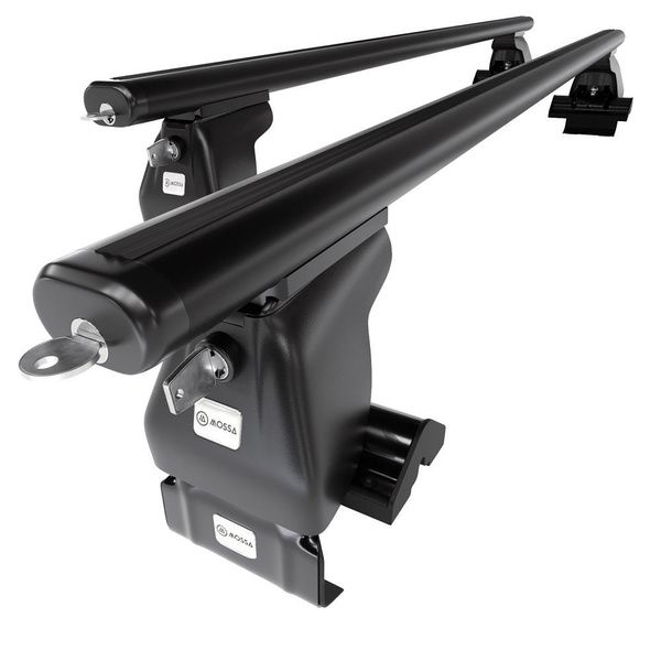 Portbagaj de bază pentru plafonul mașinii pentru: Skoda Citigo Hatchback (2012-2019) - negru - fără elemente de montaj - aluminiu