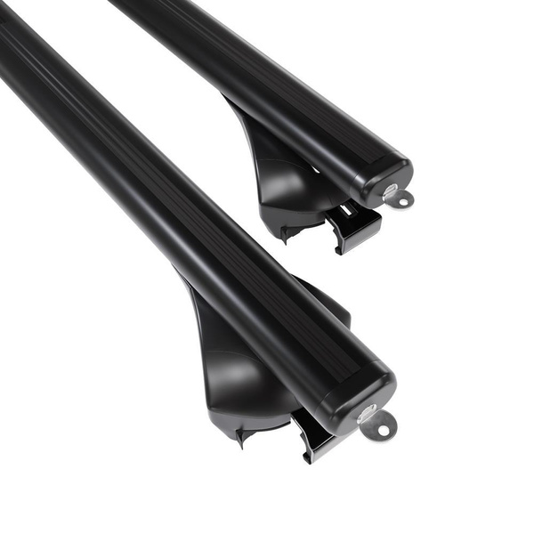 Portbagaj de bază pentru plafonul mașinii pentru: Volkswagen Touareg III SUV (2019-....) - negru - șine integrate - aluminiu