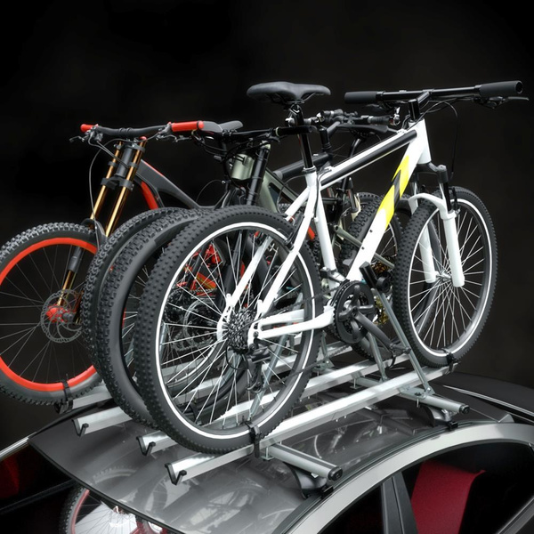 Suport plafon pentru biciclete, Suport plafon pentru biciclete cu bară din aluminiu - 4xM-42