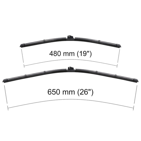 Ștergătoare auto de parbriz pentru Peugeot Bipper Van (02.2008-12.2018) - lamele plete