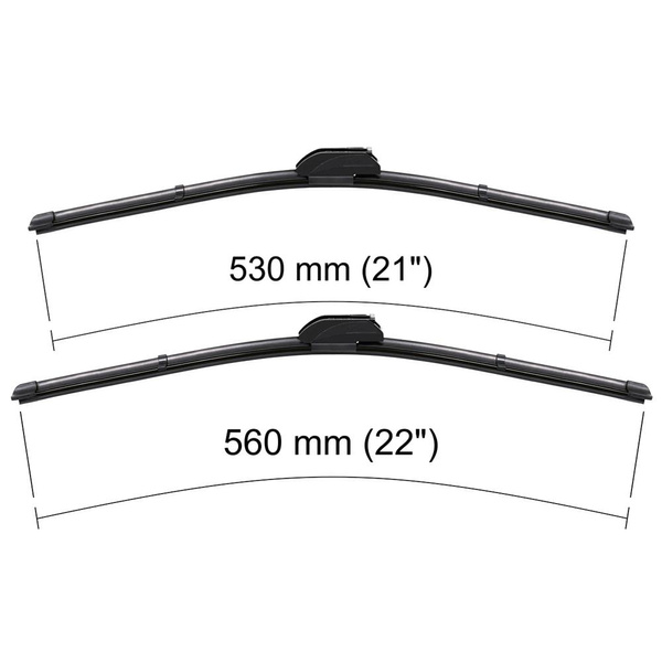 Ștergătoare auto de parbriz pentru Toyota Land Cruiser J120 SUV (09.2002-08.2009) - lamele plete