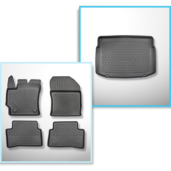Set cu tăvița pentru portbagaj și covorașe auto TPE pentru: Toyota Corolla XII E
