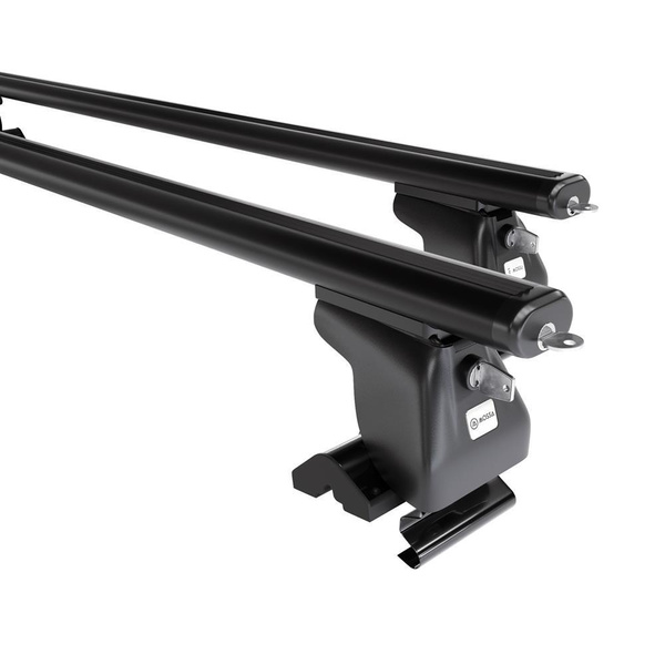 Portbagaj de bază pentru plafonul mașinii pentru: Ssangyong Musso SUV (1993-2005) - negru - fără elemente de montaj - aluminiu