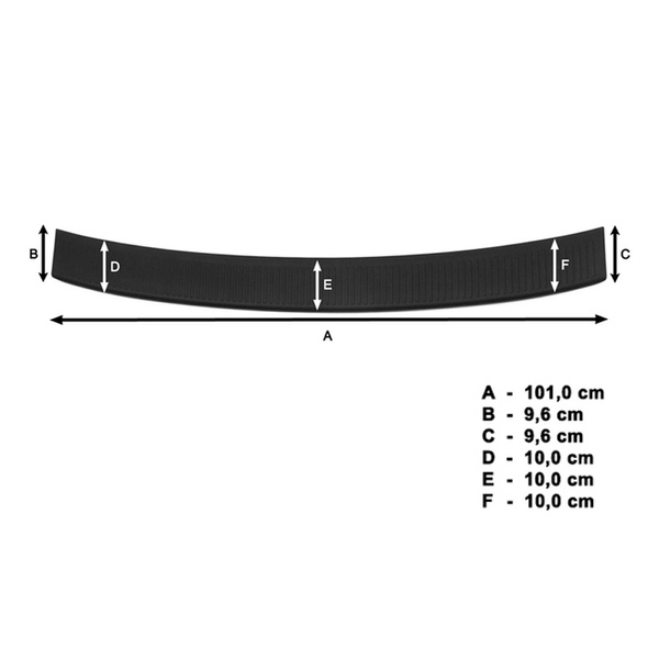 Plintă pentru bara de protecție spate pentru mașină: Skoda Octavia III Combi (2013-2016)