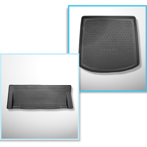 Set cu tăvița pentru portbagaj și covorașe auto TPE pentru: Volkswagen Touran I 1T Dubita (03.2003-08.2015) - 5 locuri