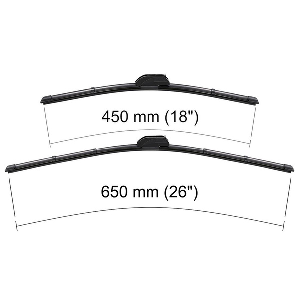 Ștergătoare auto de parbriz pentru Nissan Murano I SUV (09.2002-12.2008) - lamele plete