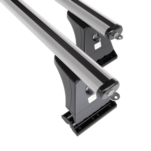 Portbagaj de bază pentru plafonul mașinii pentru: Nissan NV200 Van (2009-2021) - argintiu - puncte de montare - aluminiu