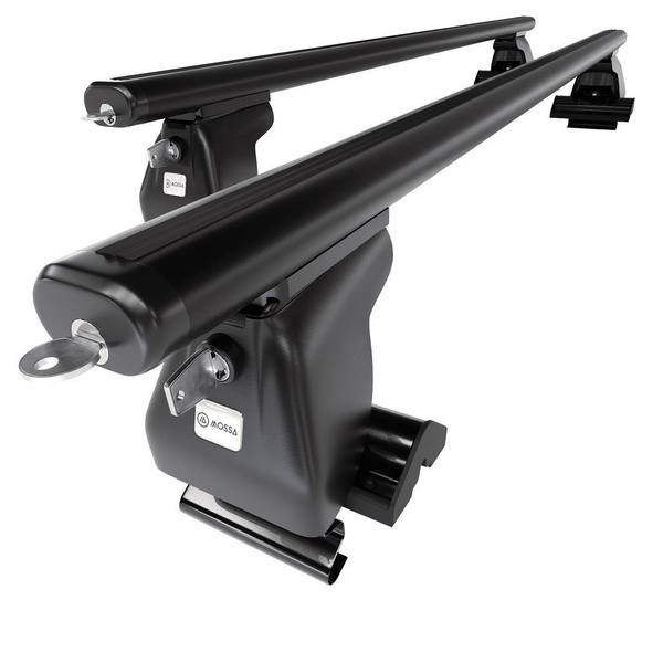 Portbagaj de bază pentru plafonul mașinii pentru: Nissan Terrano R20 mk II SUV (2003-2006) - negru - fără elemente de montaj - aluminiu