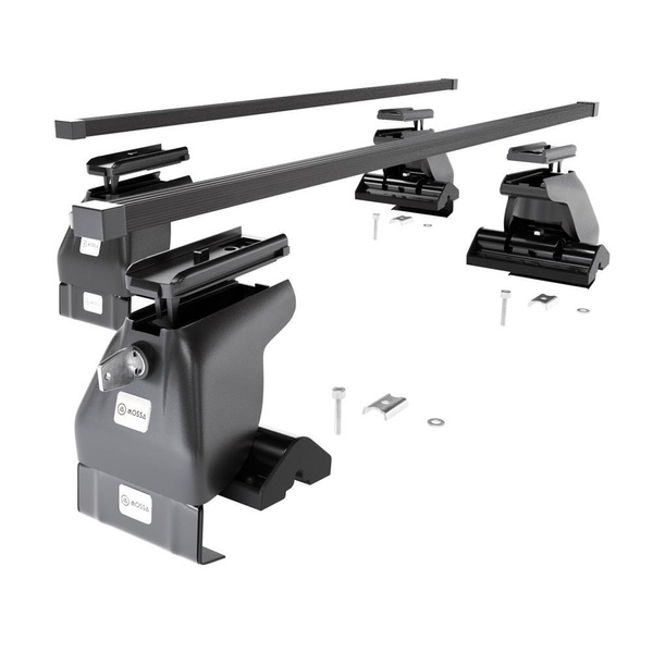 Portbagaj de bază pentru plafonul mașinii pentru: Hyundai Accent mk II Hatchback (2003-2005) - negru - fără elemente de montaj - oțel